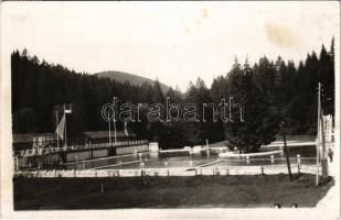 1940 Felsőzúgófürdő, Bad Ober Rauschenbach, Kupele Vysne Ruzbachy; strandfürdő / spa, swimming pool. Foto Pollyák photo (fl)