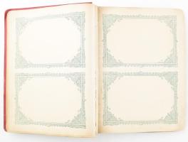 cca 1900 Képeslap album New Yorki borítóval kissé kopott vászonkötésben belül jó állapotban 20x30 cm