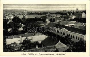 Léva, Levice; Látkép az Irgalmasnővérek zárdájával. Fotó Hajdu / general view with nunnery (fl)