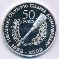 Finnország 2002. "A Helsinki-i Olimpia 50. évfordulója 1952-2002" ezüstözött fém emlékérem (39mm) T:PP patina, ujjlenyomat Finland 2002. "Helsinki Olympic Games 50 years Anniversary 1952-2002" silver-plated metal commemorative medallion (39mm) C:PP patina, fingerprints