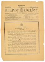 1941 Horthy István kormányzóhelyettes haláláról tudósító Budapesti Közlöny különszám, hozzá a Magyar Közlekedéstudományi Társaság emlékülésének meghívója Horthy István emlékére