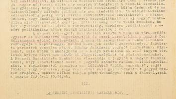 1939 A Magyar Nemzetiszocializmus országépítő programmja. 4 oldalas stencilezett kiadvány