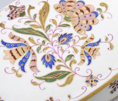 1949 Herendi Sztálin 70. születésnapjára készített porcelán Motifs Hongrois Grand (MHG) mintás cukor...