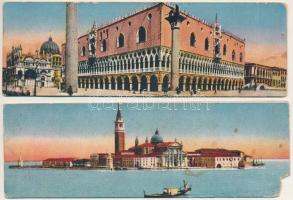 Venezia, Venice; - 2 pre-1945 mini postcards ( 4,5 x 14 cm)