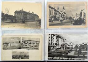 Kb. 200 db MODERN magyar város képeslap albumban, főleg az 1950-es évekből / Cca. 200 MODERN Hungari...