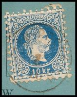 1869 10kr postautalványon. Nagyon szép friss darab "ROMÁN-BOGSÁN" - "NÉMET-BOGSÁN&quo...