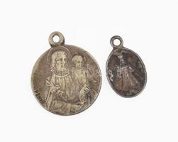 Ezüst(Ag) vegyes ékszer tétel, medálok, gyűrű, jelzés nélkül, bruttó: 5,05 g