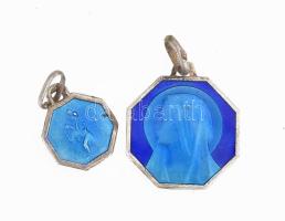 Ezüst(Ag) vegyes ékszer tétel, medálok, gyűrű, jelzés nélkül, bruttó: 5,05 g