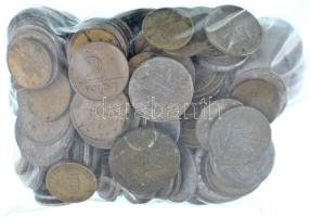 ~346g-os vegyes magyar és román érmetétel T:vegyes ~346g mixed hungarian and romanian coin lot C:mixed