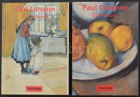 Benedikt Taschen - 2 db MODERN képeslapfüzet: Carl Larsson + Paul Cézanne