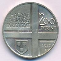 1977. 200Ft Ag "Festők II. - Mányoki" T:BU patina Adamo EM53
