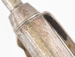 Ezüst(Ag) toll, jelzett, h: 13 cm, nem működik rendesen, bruttó: 19,7 g