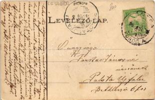 Bártfa, Bártfafürdő, Bardejovské Kúpele, Bardiov, Bardejov; Főforrás tér. Divald Adolf 160. / square...