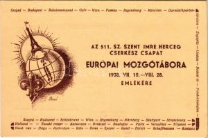 Az 511. Szent Imre Herceg cserkész csapat Európai Mozgótábora 1938. VII. 10. - VIII. 28. emlékére / Hungarian scout mobile camp s: Bozó