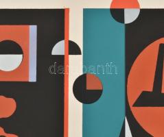 Joseph Kádár (1936-2019): Hommage á Bartók. Szitanyomat, papír. Jelzett. Számozott (49/100). 25x50,5...