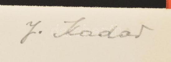 Joseph Kádár (1936-2019): Hommage á Bartók. Szitanyomat, papír. Jelzett. Számozott (49/100). 25x50,5...