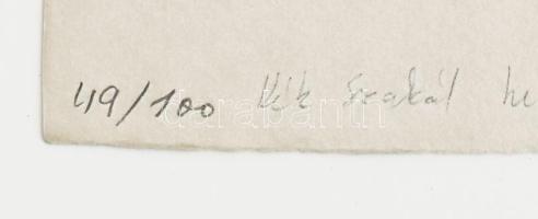 Hajdú István (Etienne Hajdu, 1907-1996): Kék szakál hetedik felesége (Bartók). Szitanyomat, papír. J...