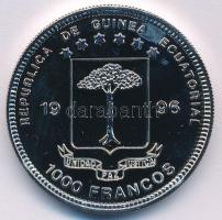 Egyenlítői Guinea 1996. 1000Fr Cu-Ni "10Fr névértékű francia olimpiai bélyeg" T:PP fo.
Eq...