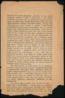 1920 Fontoljuk meg! A trianoni békeszerződés aláírása előtt kiadtt röplap, melyben a békeszerződés e...