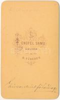 cca 1875 Simonchich főhadnagy, keményhátú fotó Lengyel Samu (Kassa / Balatonfüred) műterméből, 10,5×...