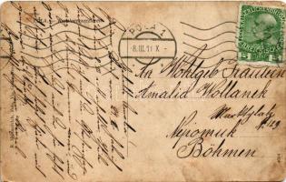 1911 Pola, Revolverexerzieren. K.u.K. Kriegsmarine Matrosen / Osztrák-magyar matrózok revolver gyako...