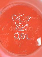 Bonyhádi zománc kiöntő, jó állapotban 18x12 cm