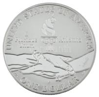 Amerikai Egyesült Államok 1995P 1$ Ag "Atlantai Olimpia 1996 - Paralimpia" kapszulában T:P...