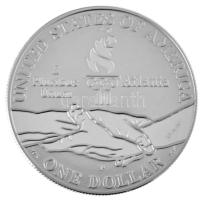 Amerikai Egyesült Államok 1995P 1$ Ag "Atlantai Olimpia 1996 - Torna" kapszulában T:PP pat...