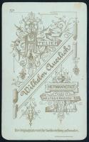 cca 1885 Női portré, keményhátú fotó Wilhelm Auerlich nagyszebeni műterméből, 10,5×6,5 cm