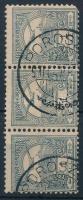 1900 Turul 1f hármascsík POROSZ(LÓ) a bélyegzőben az évszám fejjel lefelé