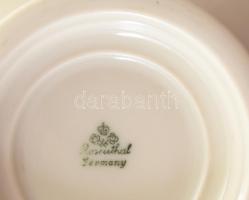 3 db Rosenthal porcelán leveses csésze. Marticás, jelzett, minimális kopással d: 12,5 cm