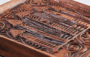 Erdélyi fali kerámia, jelzett, lepattanással, 21x19 cm