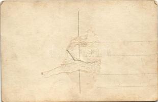 Osztrák-Magyar Haditengerészet csatahajója, matrózok a felhúzott vasmacskákon / K.u.K. Kriegsmarine ...