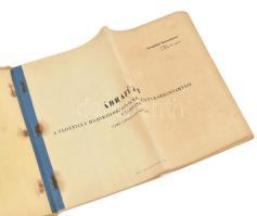 A flottilla hajómotorjainak kezelési és karbantartási utasítása. Szerk.: Garadnai Lajos szds, Bánhid...