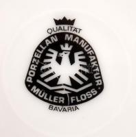 II Lajos bajor királyt ábrázoló modern porcelán tányér. Matricás, jelzett hibátlan d: 10 cm