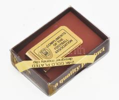 Aranyozott pénzfogó csipesz, eredeti dobozában, 4,5×2,5 cm