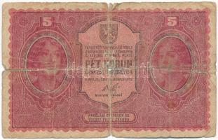 Csehszlovákia 1919. 5K T:VG,G Czechoslovakia 1919. 5 Korun C:VG,G Krause P#7