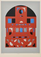 Barcsay Jenő (1900-1988): Emlék, 1978. Szitanyomat, papír, jelzett, számozott (49/100). 40×30 cm / screenprint on paper, signed, numbered (49/100)