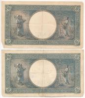 Románia 1941. 1000L (2x) T:F Romania 1941. 1000 Lei (2x) C:F Krause P#52