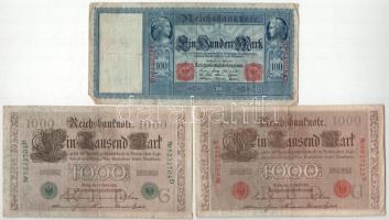 Német Birodalom 1908-1923. 100M-1.000.000.000.000M T:F,VG
German Empire 1908-1923. 100 Mark - 1.000...