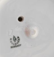 Hollóházi kalapos hölgy, kézzel festett, jelzett, hibátlan, m:41 cm