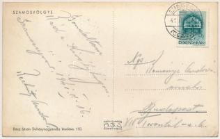 1941 Szamosújvár, Gherla; Szamos-völgye, hajómalom. Rácz István kiadása / Somes valley, floating wat...