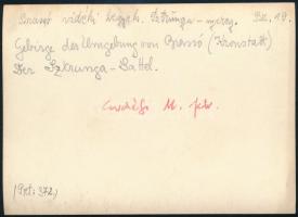 cca 1910 Brassó környéki hegyek, Erdélyi Mór (1866-1934) felvétele, hátulján feliratozva, 11,5×16 cm...