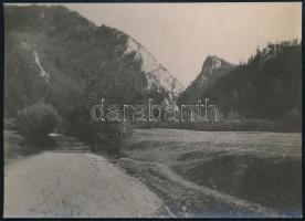 cca 1910 Barcarozsnyó, Brassó vármegye, Erdélyi Mór (1866-1934) felvétele, hátulján feliratozva, 11,5×16 cm / mountains, vintage photo by Mór Erdélyi, 16×11,5 cm