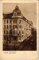 1934 Lódz, Lods; Ulica Andrzeja / Rue d'André / street view, tram (Rb)