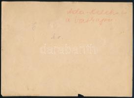 cca 1890 Ada Kaleh és Vaskapu, színezett fotokrómnyomat, sérülésekkel, 15,5×21 cm