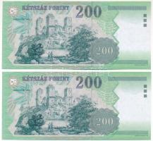 2005. 200Ft "FB" (2x) egyugrású sorszámokkal T:AU