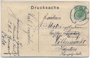 Pola, Markthalle, K.u.k. Kriegsmarine / Vásárcsarnok. Osztrák-magyar haditengerészeti leporellolap b...