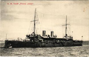 SMS Kaiser Franz Joseph I az Osztrák-Magyar Haditengerészet védett cirkálója / K.u.K. Kriegsmarine / Austro-Hungarian Navy protected cruiser. G. Costalunga Pola 1909.