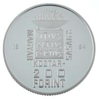 1994. 200Ft Ag "XXVI. Nyári Olimpia - Atlanta" jelzett próbaveret kapszulában. Csak 50 db ...